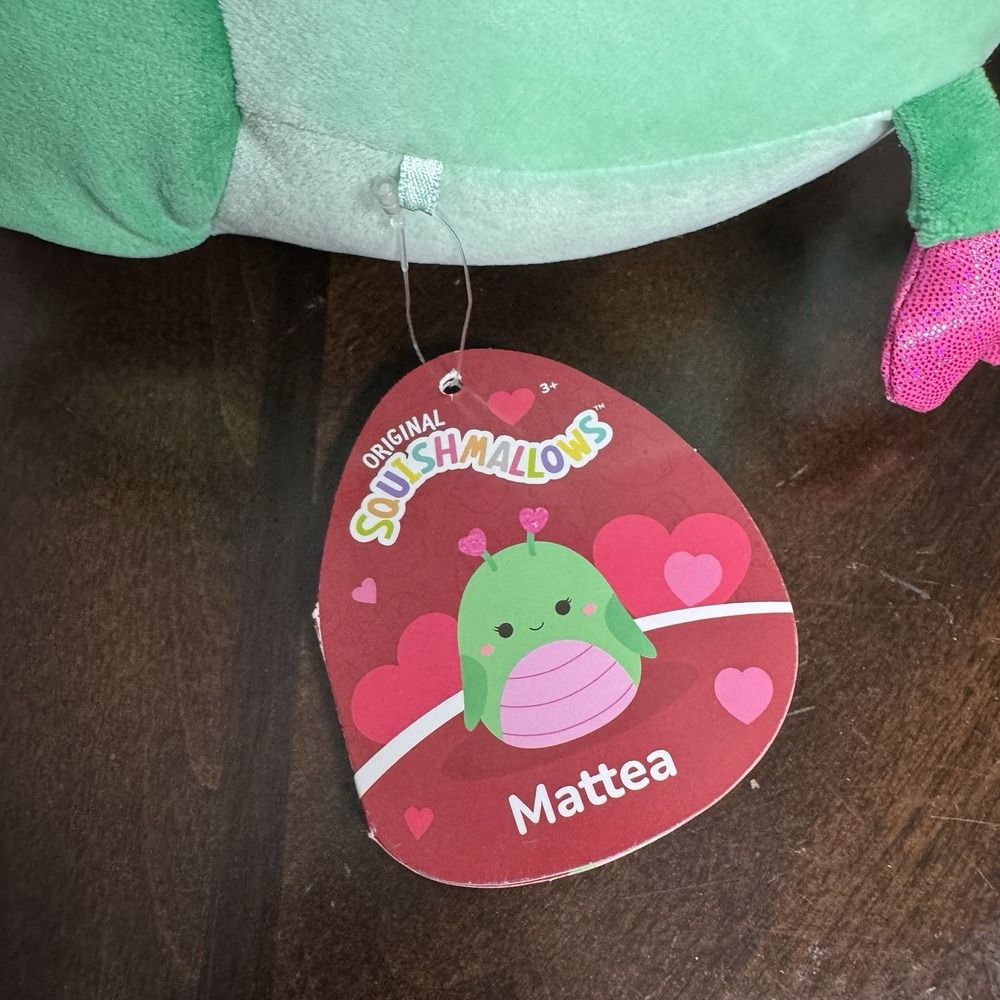 Squishmallow 8" Mattea 2023 Grasshopper Green Valentines Plush Toy - S8 #2103 - Picture 5 of 6
